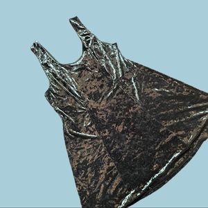 Plus Size Olive Green Velvet Skater Dress